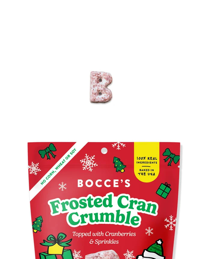 Bocce's Holiday Frosted Cran Crumble Soft & Chewy Treats 6oz