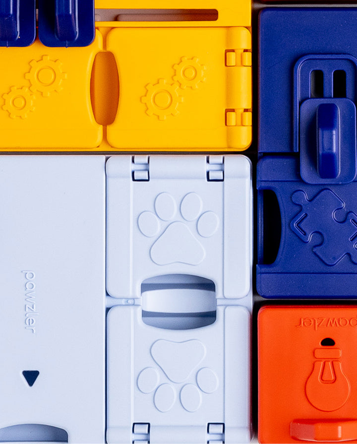 Pawzler Genius Set Modular Puzzle Enrichment and Slow Feeding System