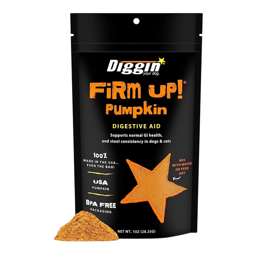 Diggin' Your Dog Firm Up! Pumpkin Super Dog & Cat Supplement 1oz