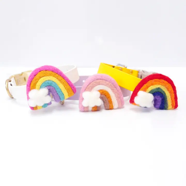 Wool Rainbow Collar Accessory