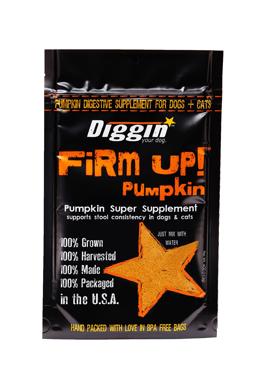 Diggin' Your Dog Firm Up! Pumpkin Super Dog & Cat Supplement 8oz
