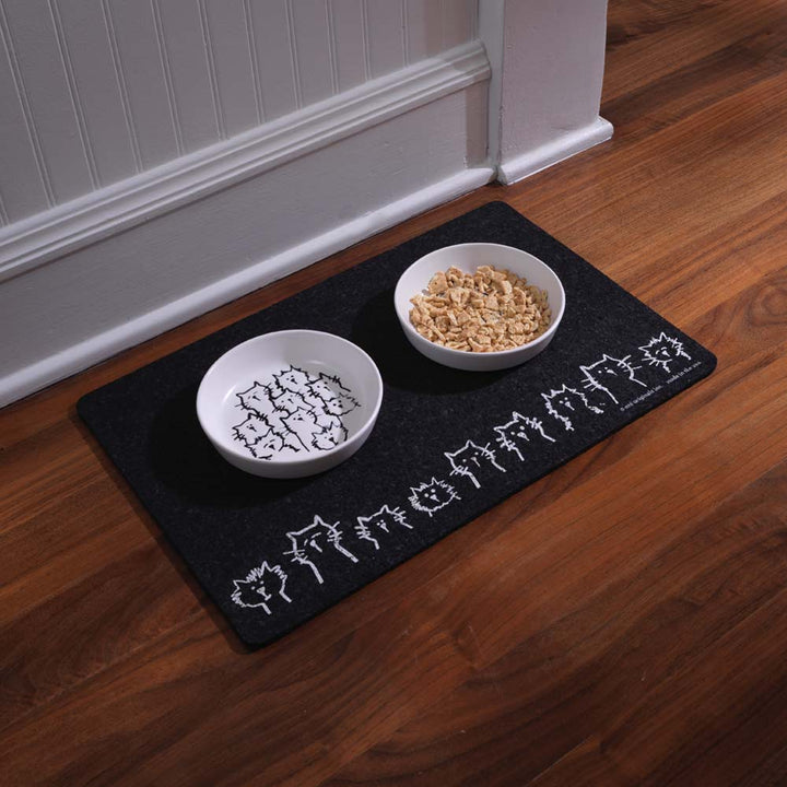 Speckle & Spot Random Cats Ceramic Pet Bowl