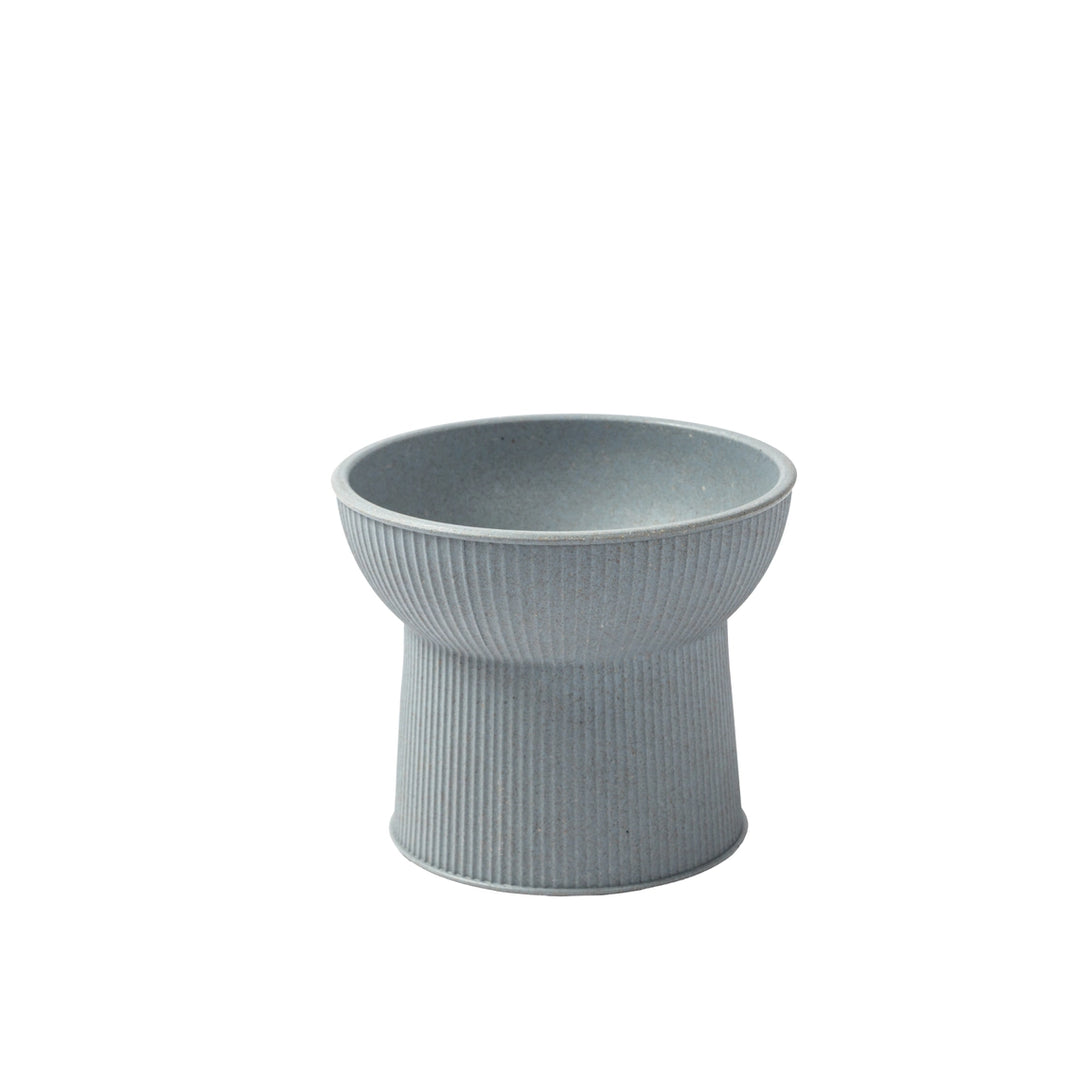 Park Life Designs Blue Albie Bamboo Fiber Fluted Cat Bowl
