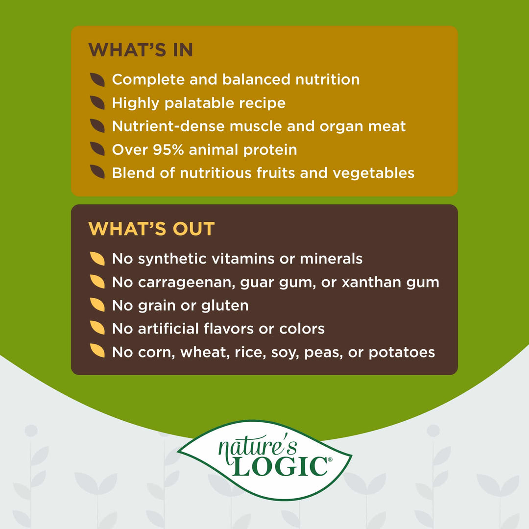 Nature's Logic Feline Turkey Feast Grain Free Canned Wet Cat Food 5.5oz
