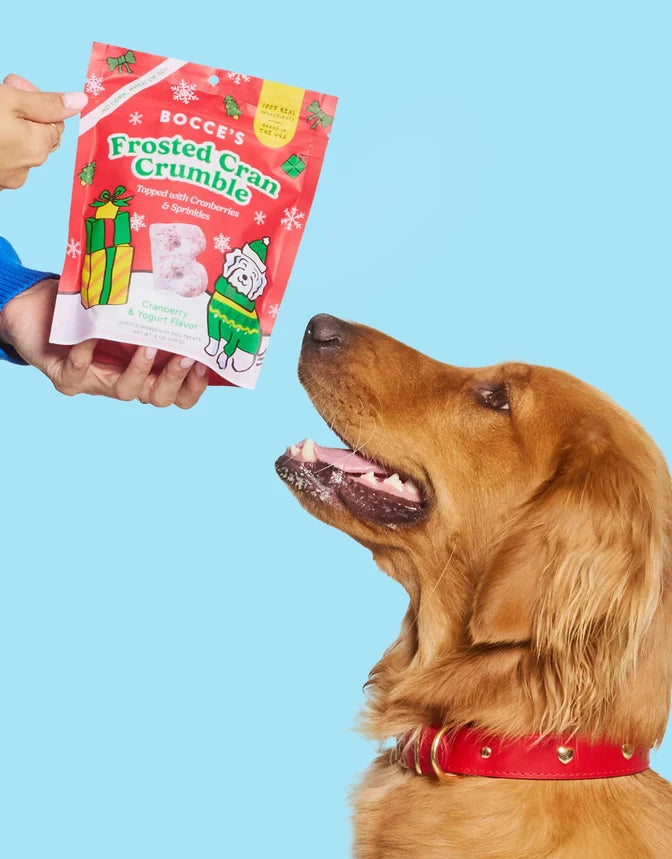 Bocce's Holiday Frosted Cran Crumble Soft & Chewy Treats 6oz