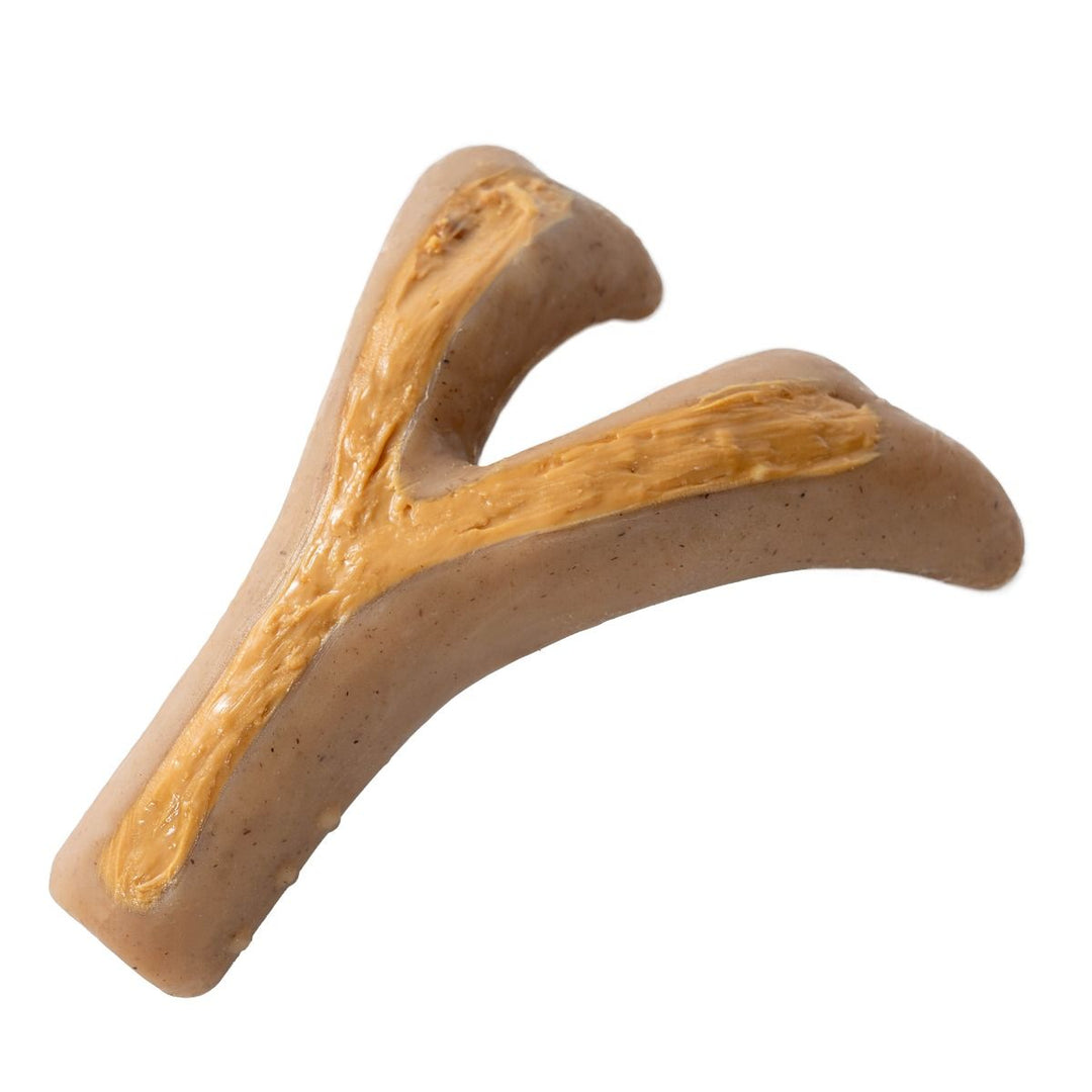 Tall Tails Natural Rubber Antler Chew and Pinecone Dog Toys (2-Pack)