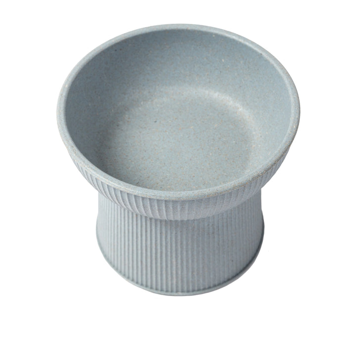 Park Life Designs Blue Albie Bamboo Fiber Fluted Cat Bowl