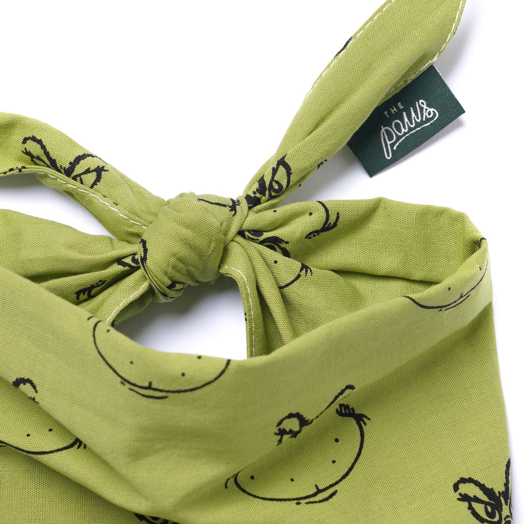 The Paws Grinch Bandana for Dogs and Cats
