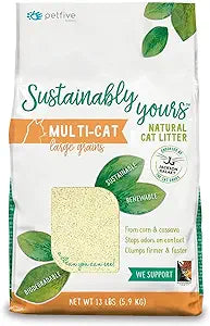 Sustainably Yours Multi-Cat Litter Large Grains 13lb