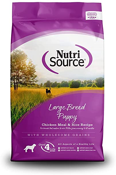 NutriSource Chicken & Rice Large Breed Puppy 26lb