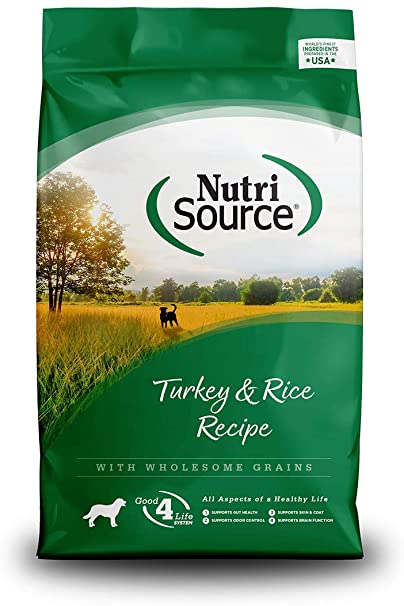 NutriSource Turkey & Rice Recipe for Dogs 26lb