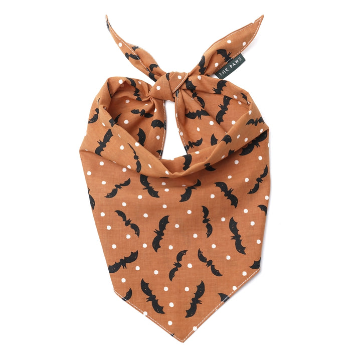 The Paws Batty Halloween Bandana for Dogs and Cats