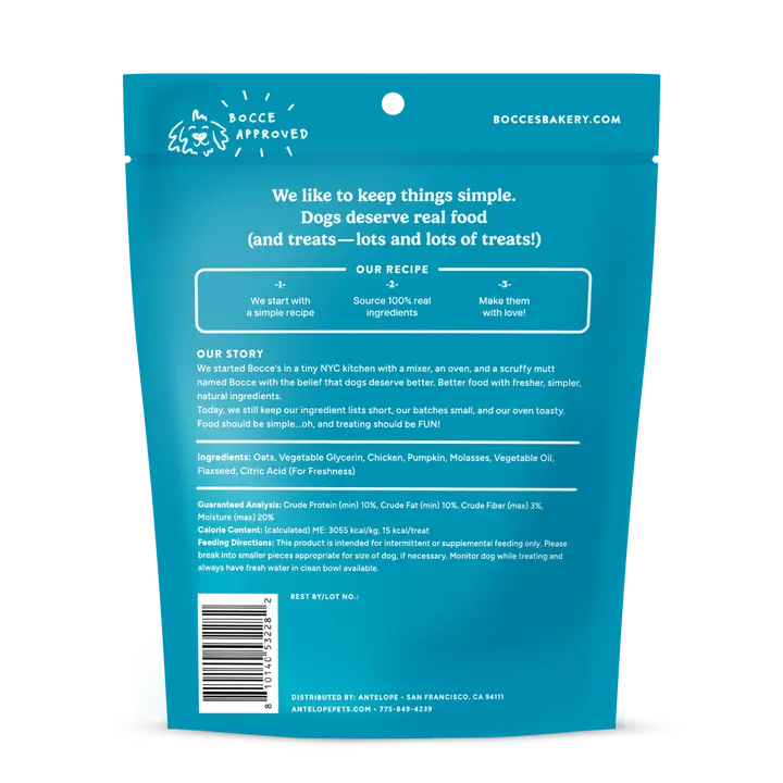 Bocce's Holiday Reindeer Tracks Soft & Chewy Treats 6oz