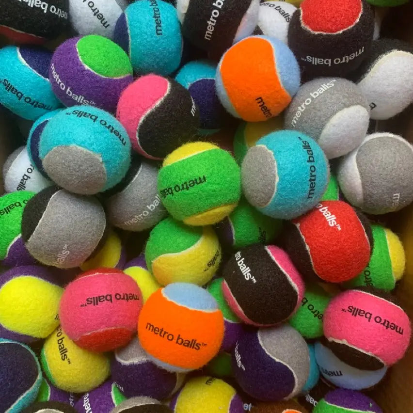 Metro Paws Tennis Balls Assorted Colors