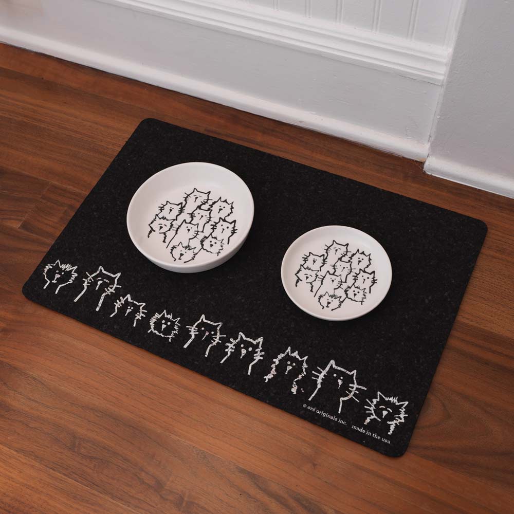 Speckle & Spot Random Cats Ceramic Pet Bowl