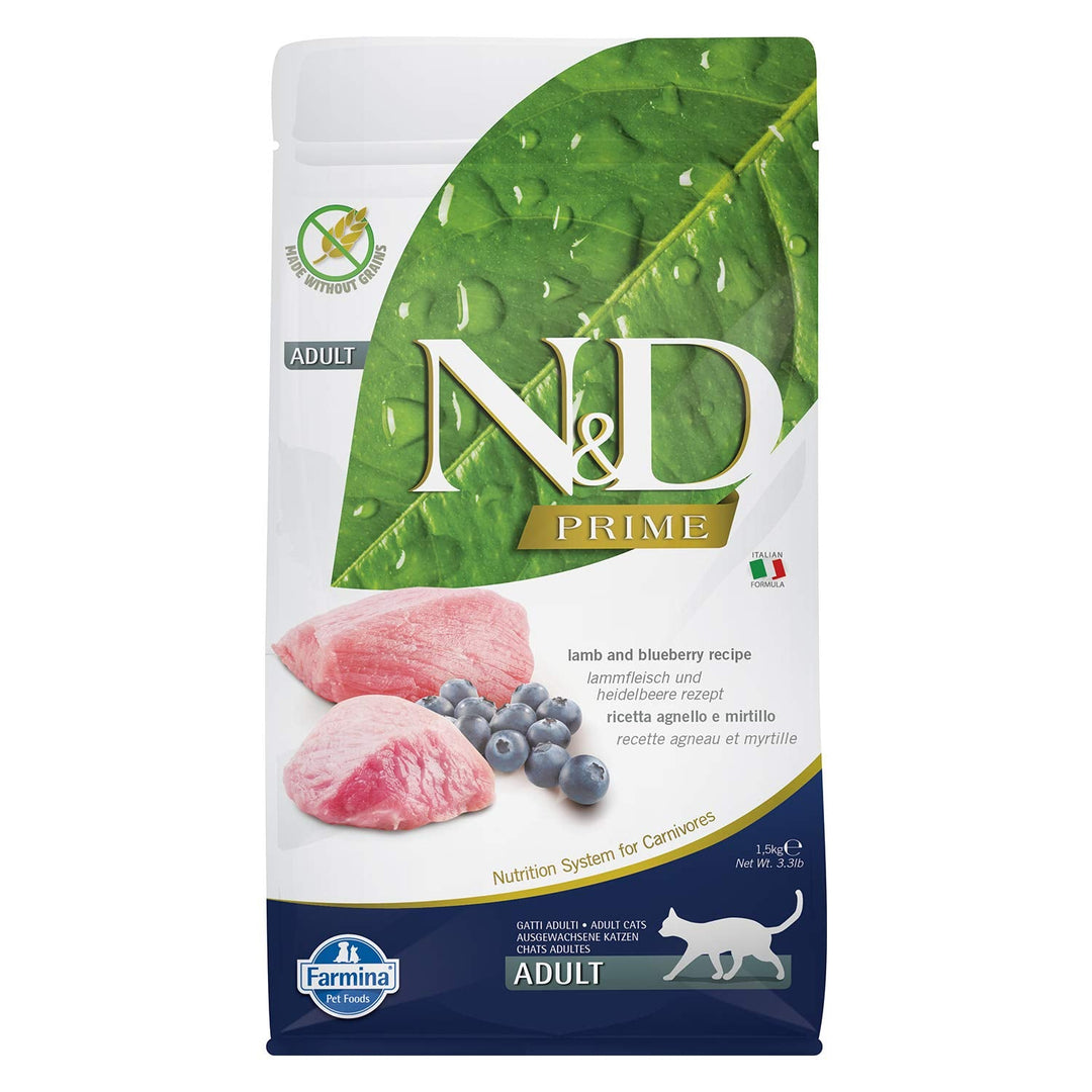 Farmina N&D Cat Food Grain Free Prime Lamb & Blueberry 11lb