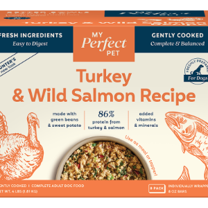 My Perfect Pet Dog Frozen Food Grain Free Hunter's Turkey and Wild Salmon 4lb