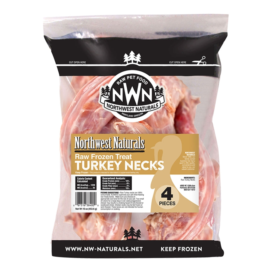 Northwest Naturals Frozen Turkey Necks 4ct