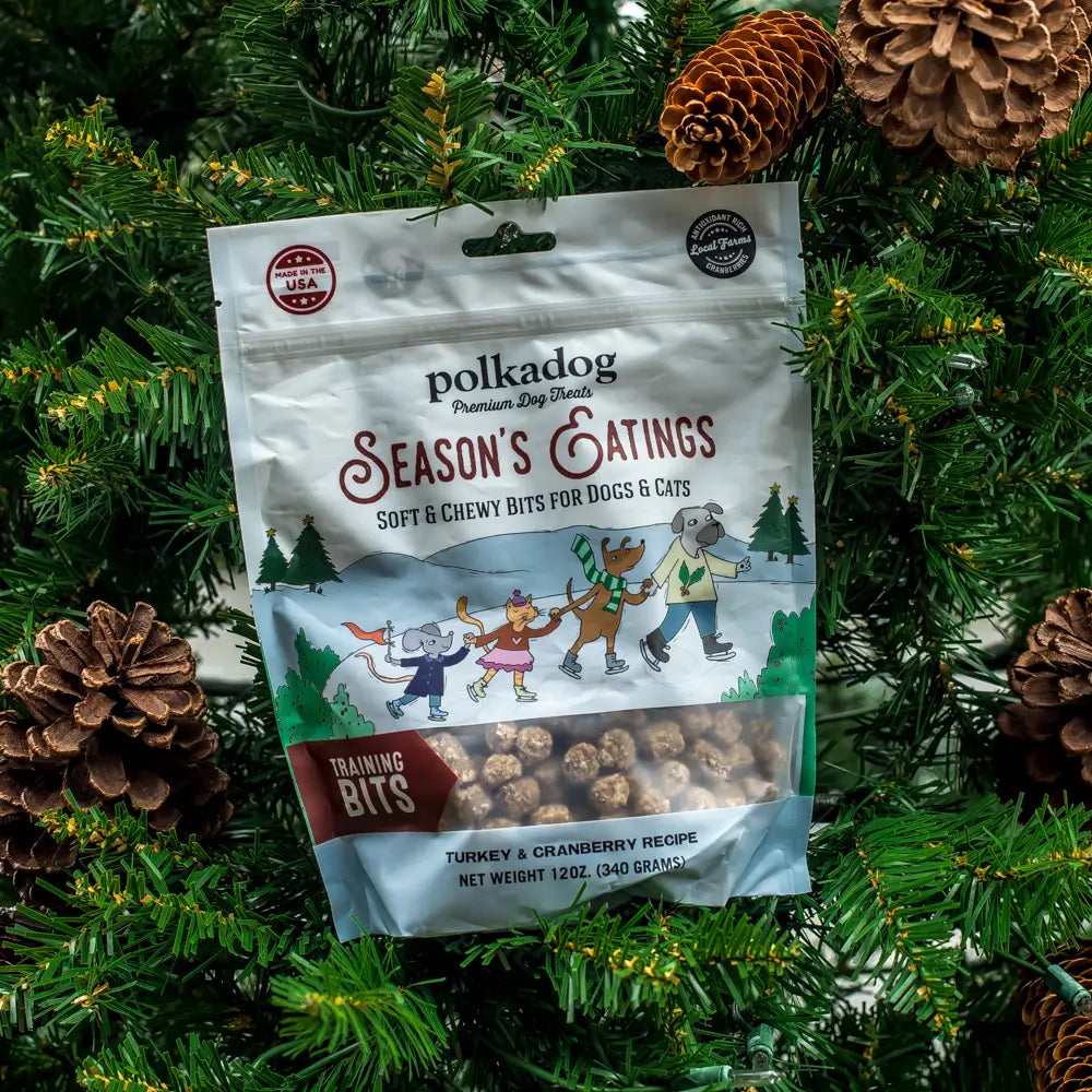 Polka Dog Bakery Seasons Eatings Turkey and Cranberry Training Bits 12oz