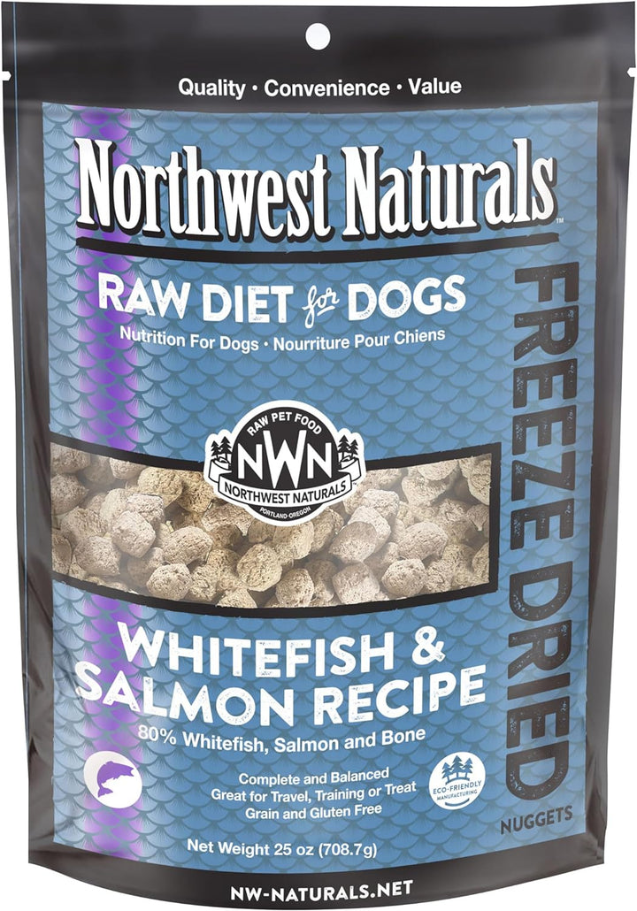 Northwest Naturals Freeze Dried Whitefish Salmon for Dogs 25oz