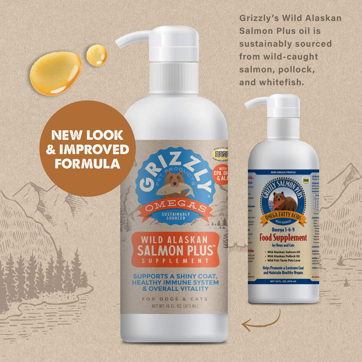 Grizzly Salmon Oil for Dogs or Cats