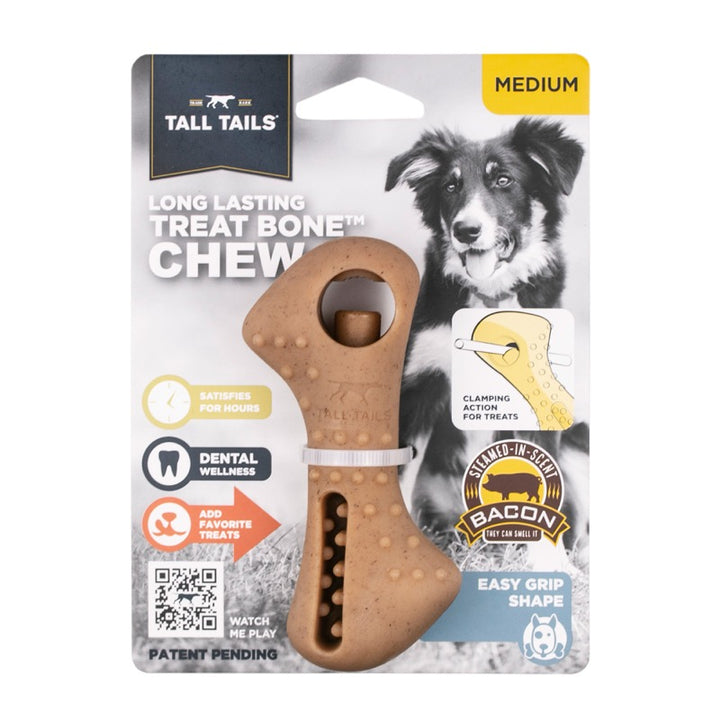 Tall Tails Bone Chew Bully Stick Holder Medium 5 Inch Dog Toy