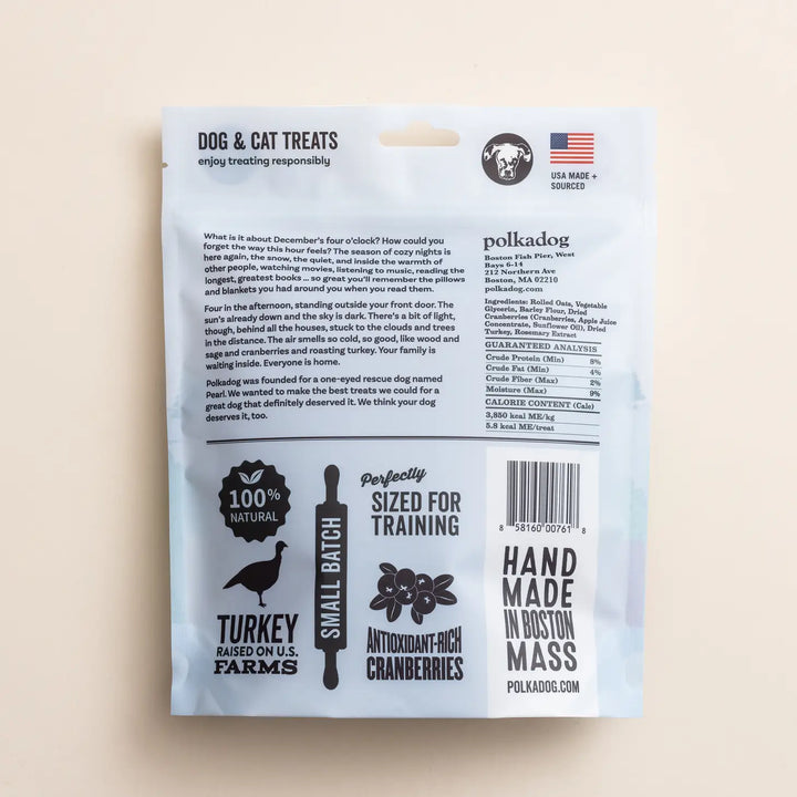 Polka Dog Bakery Seasons Eatings Turkey and Cranberry Training Bits 12oz