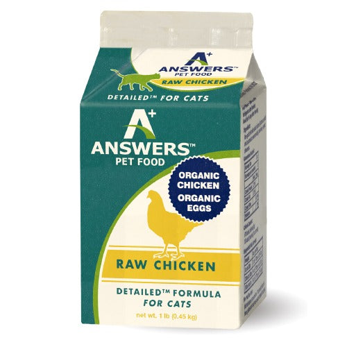 Answers Detailed Raw Chicken for Cats 1lb