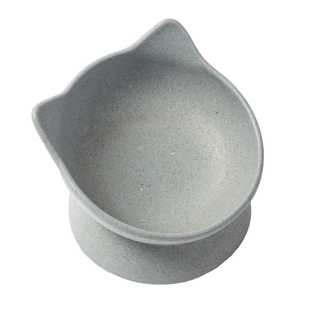 Park Life Designs Blue Archie Bamboo Fiber Tilt Cat Bowl