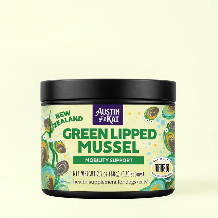 Austin & Kat Green Musssel and Curcumin Joint and Mobility Powder Supplement 60g