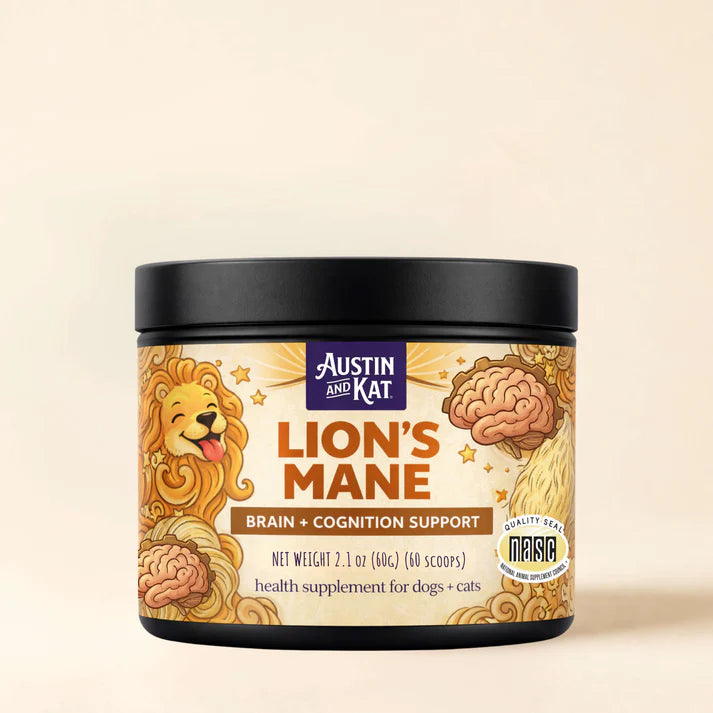 Austin & Kat Lion's Mane Mushroom Powder Supplement 60g