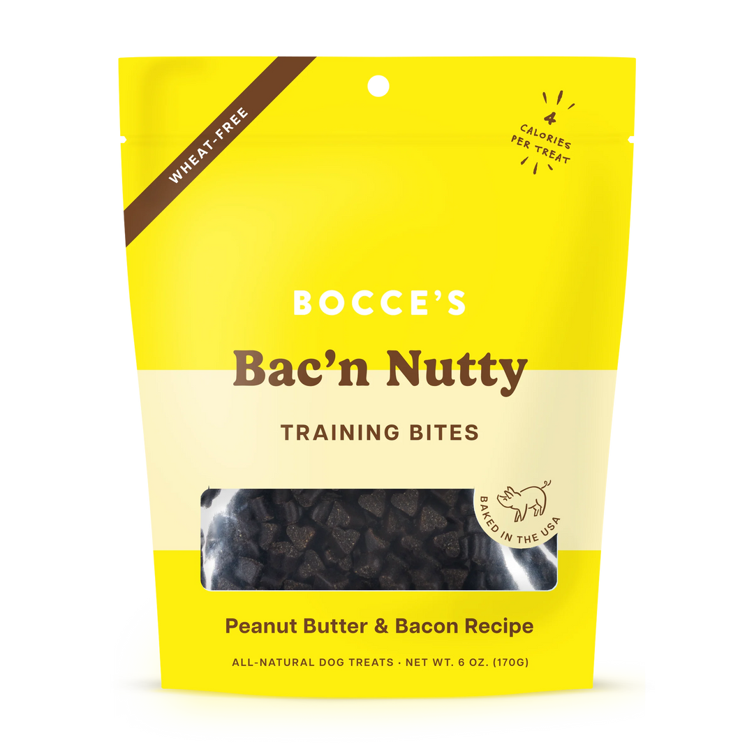 Bocce's Bac'n Nutty Training Bites 6oz