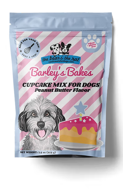 The Bear and The Rat Barley's Bakes Peanut Butter Cupcake Mix For Dogs