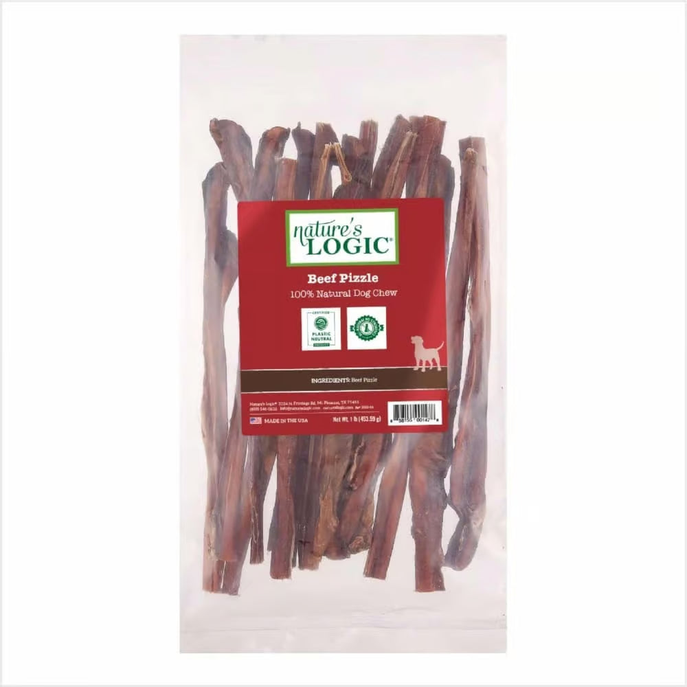 Nature's Logic Beef Pizzle Bully Stick Dog Chew - Single Chew