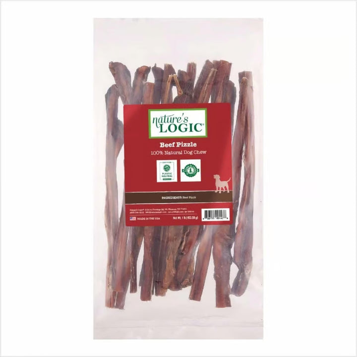 Nature's Logic Beef Pizzle Bully Stick Dog Chew - Single Chew