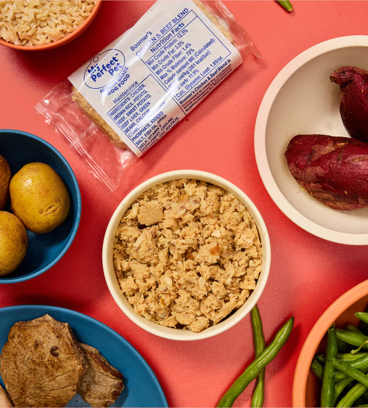 My Perfect Pet Dog Frozen Grain Free Boomer's Chicken & Beef Single 8oz