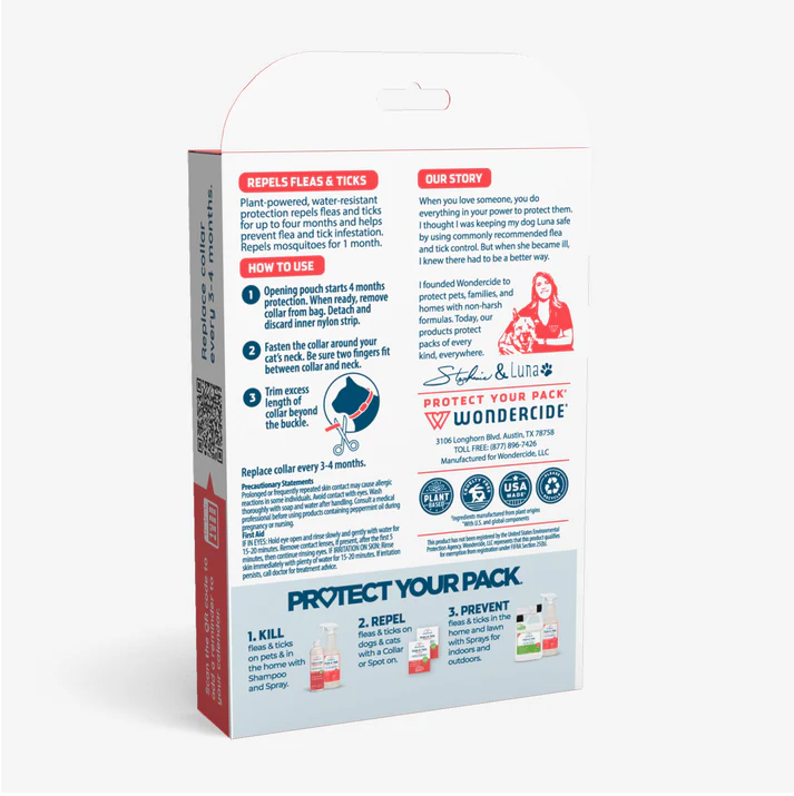 Wondercide Flea + Tick Prevention Collar for Cats