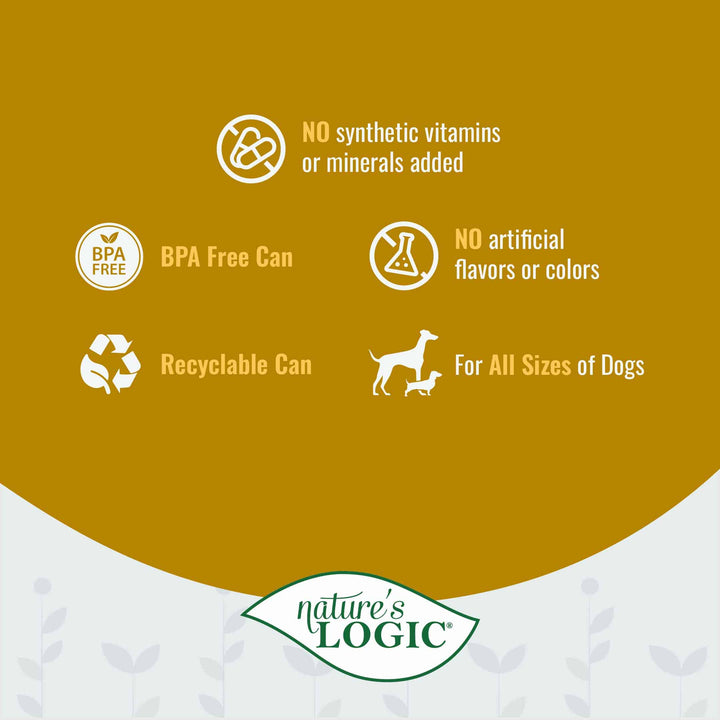 Nature's Logic Chicken Feast All Life Stages Grain Free Canned Wet Dog Food 13.2oz