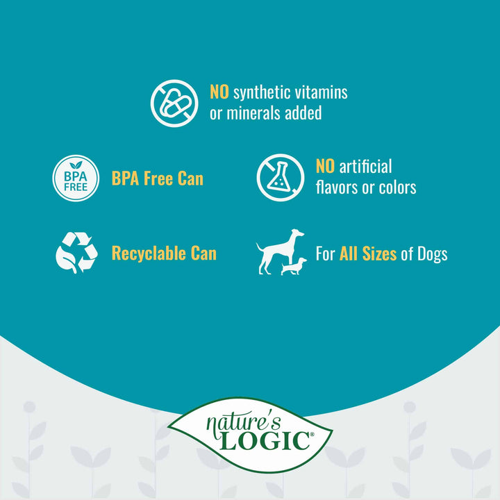 Nature's Logic Lamb Feast All Life Stages Grain Free Canned Wet Dog Food 13.2oz