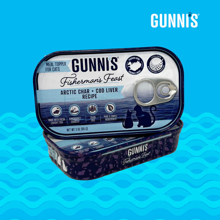 Gunni's Herring and Arctic Char & Cod Liver Recipe Food Topper For Cats 3oz