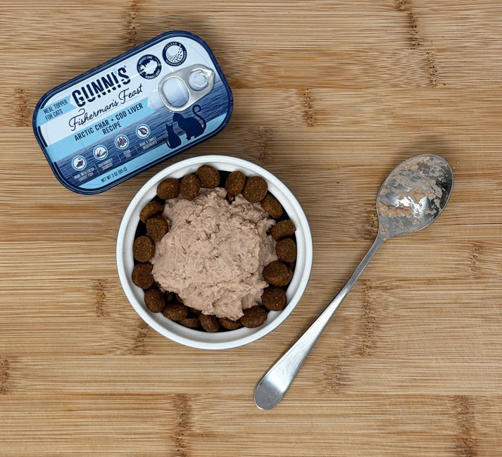 Gunni's Herring and Arctic Char & Cod Liver Recipe Food Topper For Cats 3oz