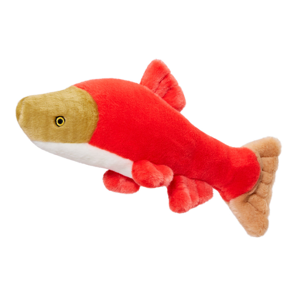Cedar Salmon Plush Dog Toy