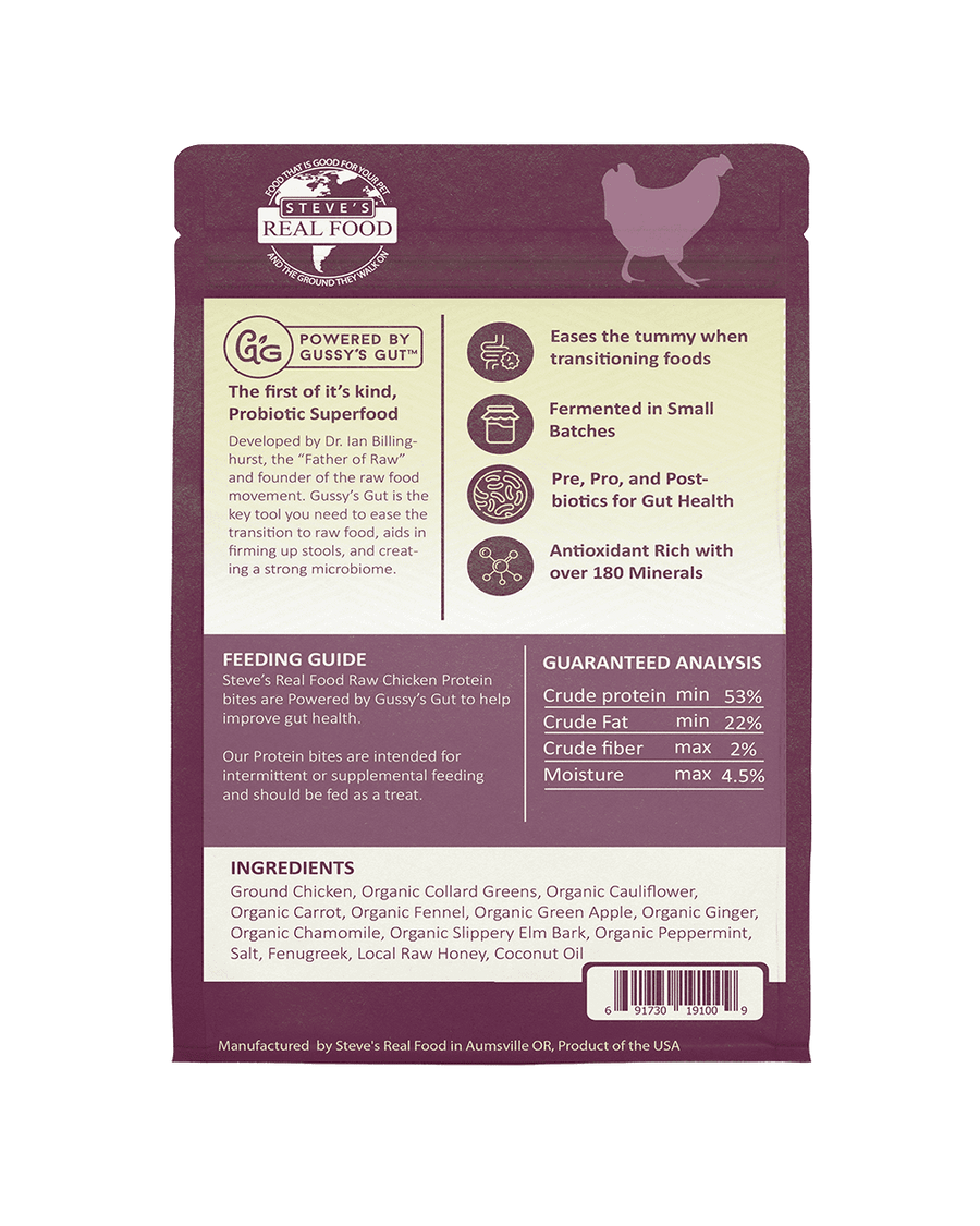 Steve's Real Food Protein Bites Chicken Gut Health