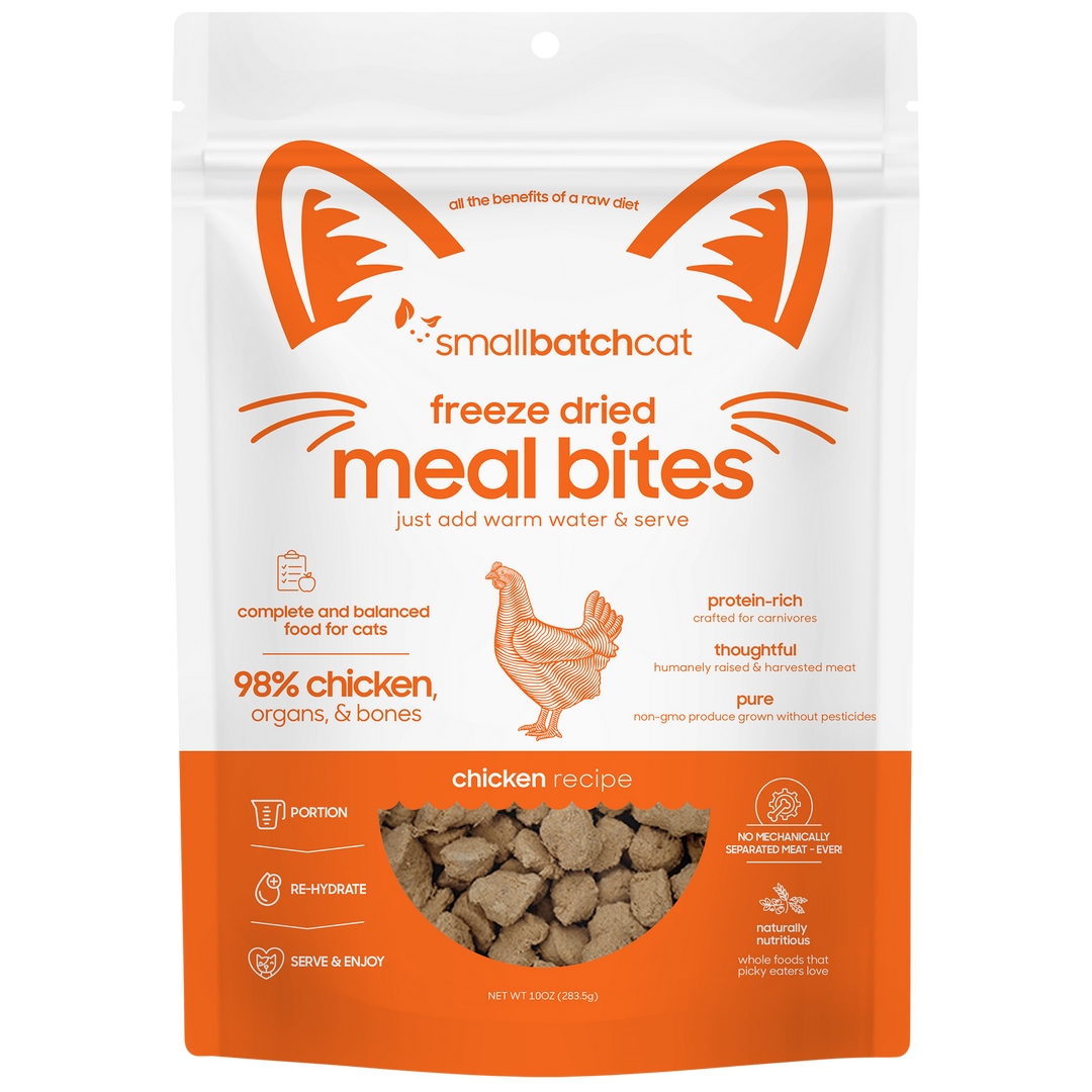 SmallBatch Cat Freeze Dried Chicken Meal Bites 10oz