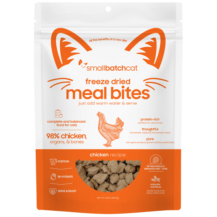 SmallBatch Cat Freeze Dried Chicken Meal Bites 10oz