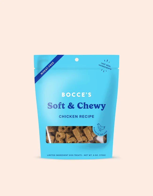 Bocce's Chicken Recipe Soft & Chewy Dog Treats 6oz
