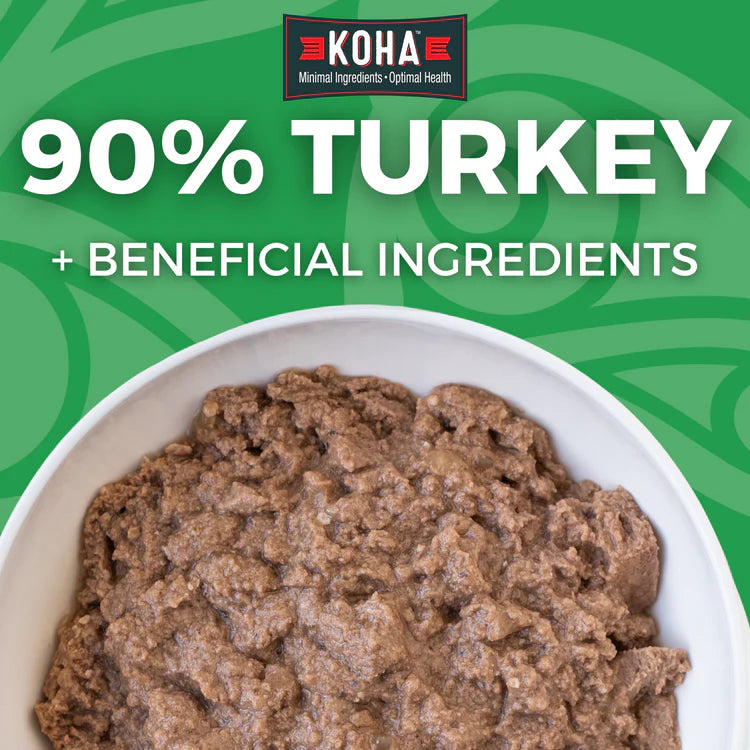 Koha Limited Ingredient Grain Free Turkey Canned Wet Dog Food 13oz cans Case of 12