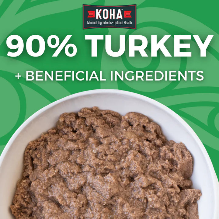 Koha Limited Ingredient Grain Free Turkey Canned Wet Dog Food 13oz cans Case of 12
