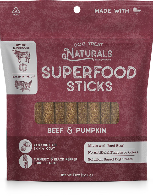 Beef and Pumpkin Superfood Sticks 10oz