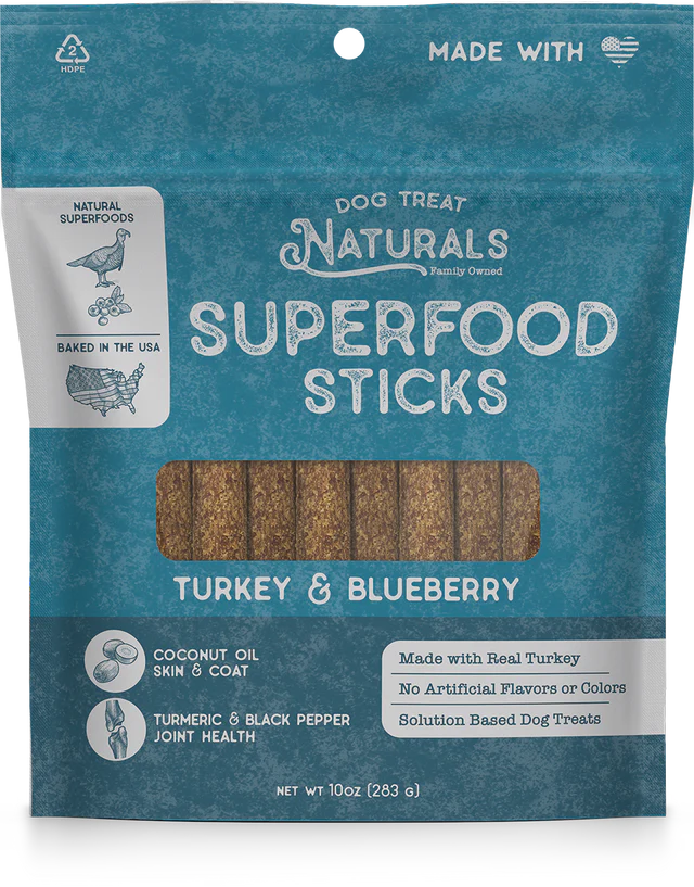 Turkey and Blueberry Superfood Sticks 10oz